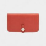 Hermes Sanguine Swift Leather Dogon Duo Wallet