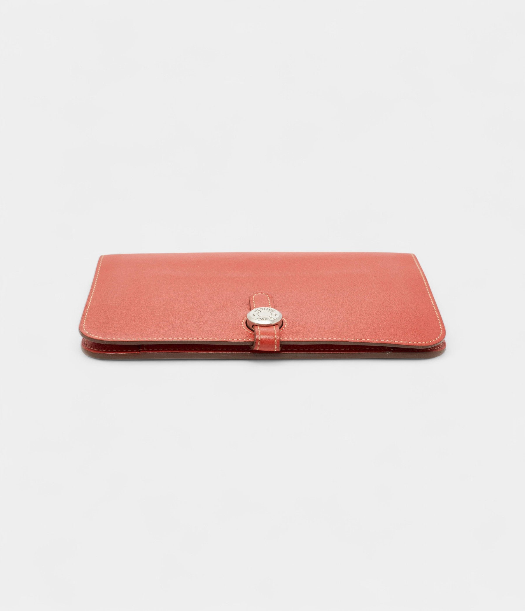 Hermes Sanguine Swift Leather Dogon Duo Wallet