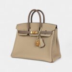 Hermès Special Order Etoupe and Trench Togo Brushed Gold Hardware