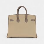 Hermès Special Order Etoupe and Trench Togo Brushed Gold Hardware