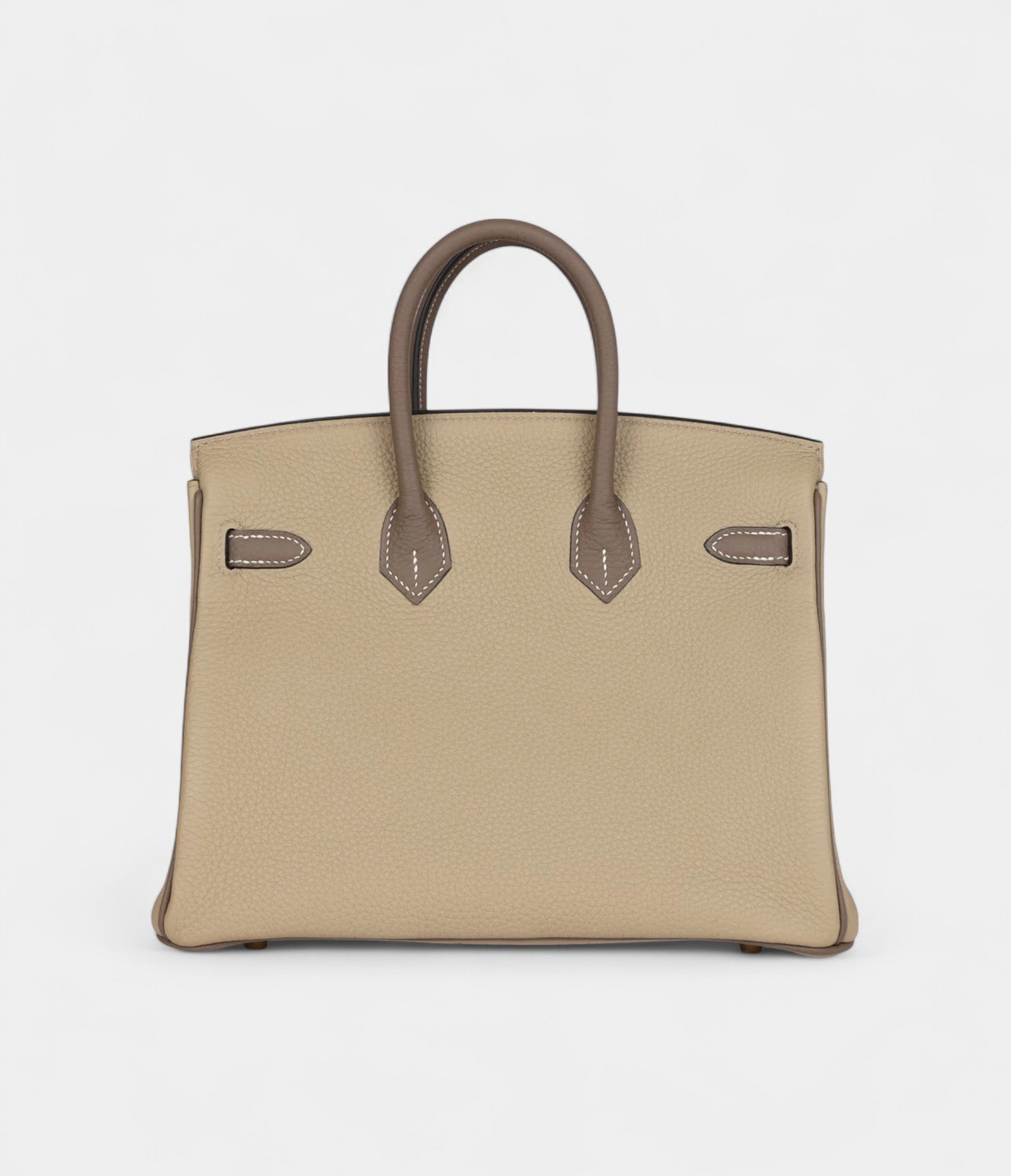 Hermès Special Order Etoupe and Trench Togo Brushed Gold Hardware