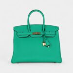 Hermès Special Order (HSS) Birkin 35 Menthe Verso Togo Gold Hardware