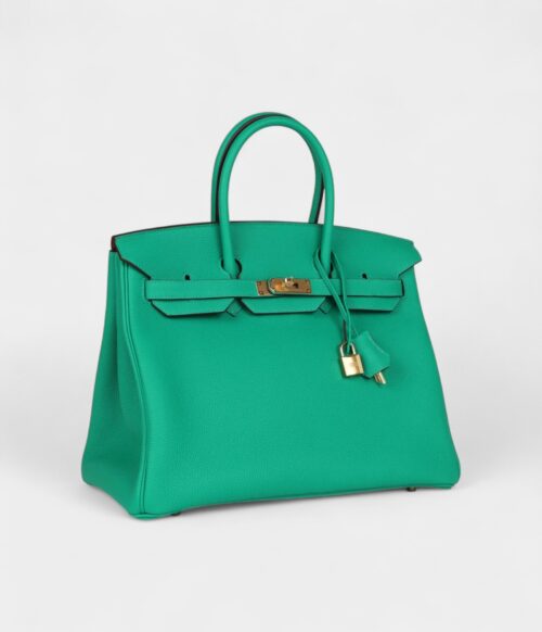 Hermès Special Order (HSS) Birkin 35 Menthe Verso Togo Gold Hardware