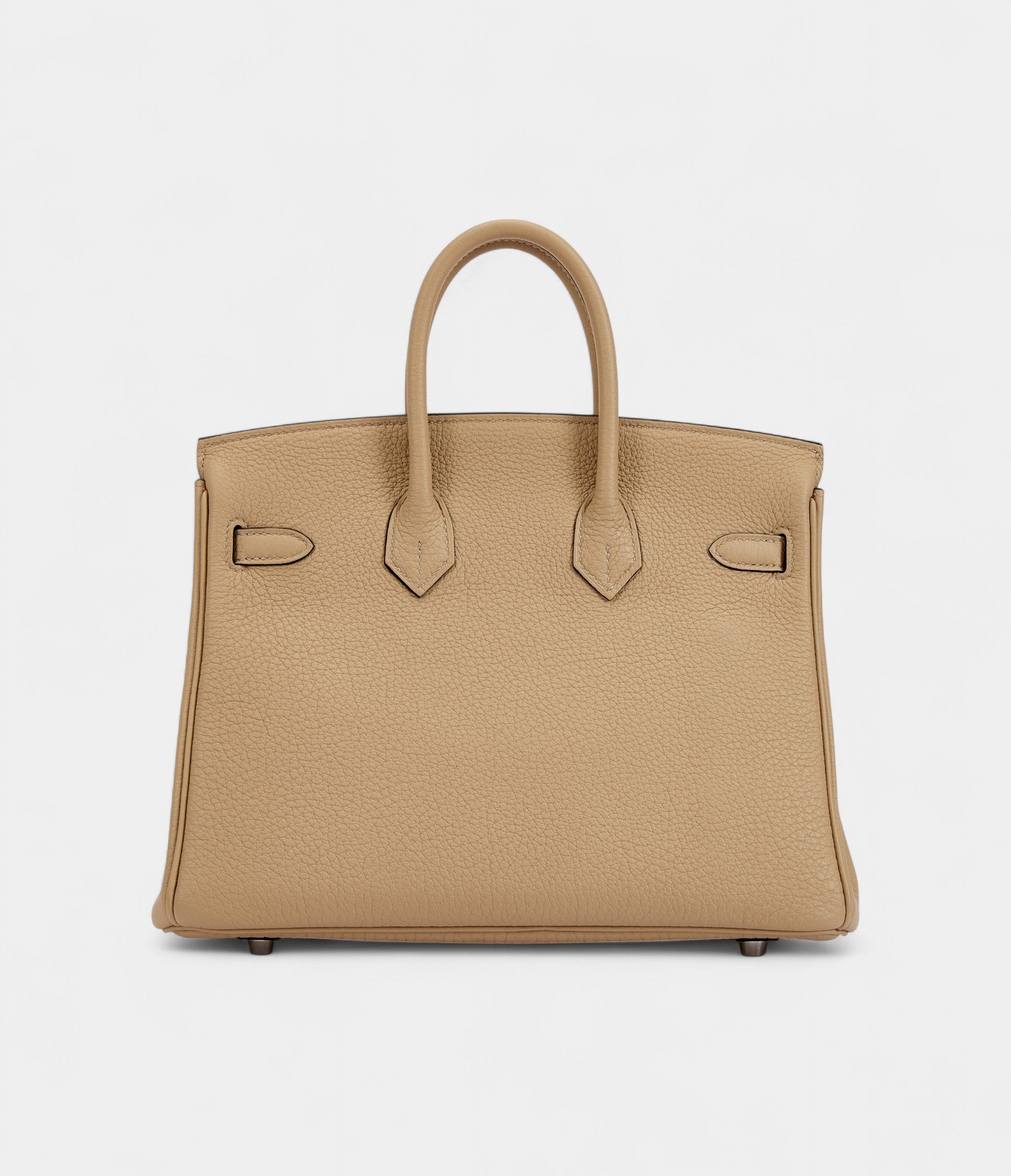 Hermès Trench Togo and Bougainvillea Verso Birkin 25 Palladium Hardware