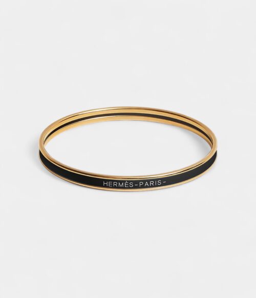 Hermès Uni Bangle Bracelets Black