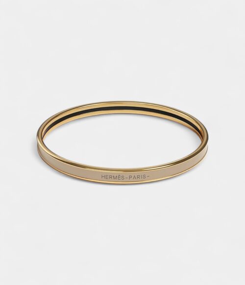 Hermès Uni Bangle Marron Glacé