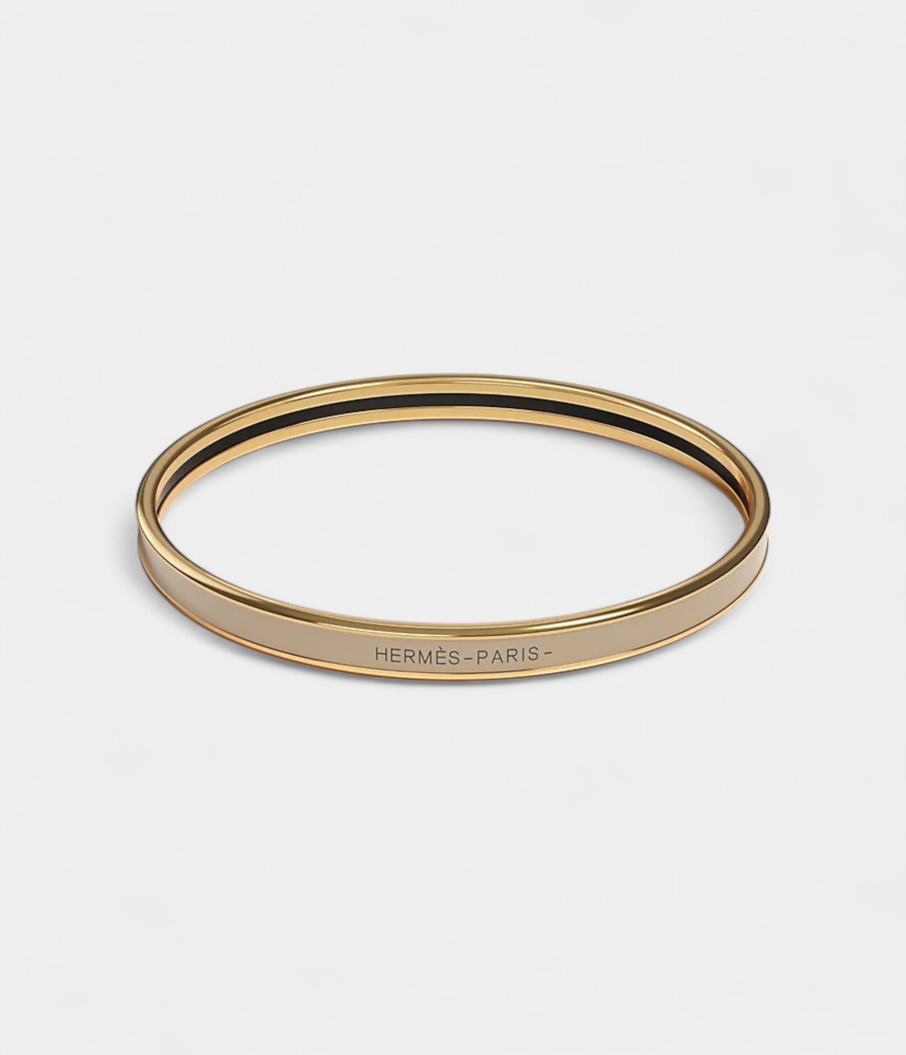 Hermès Uni Bangle Marron Glacé