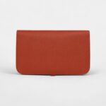 Hermès Vermillion Swift Leather Dogon Duo Wallet