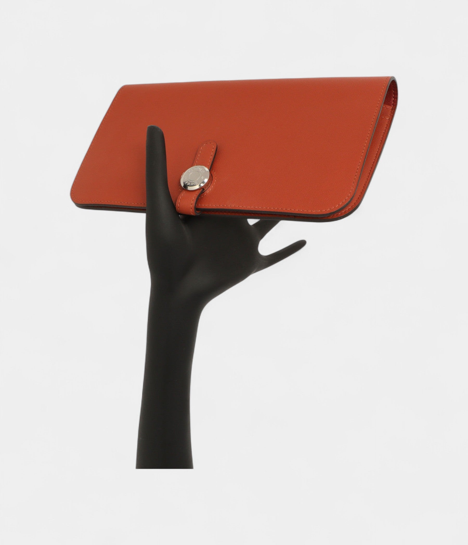 Hermès Vermillion Swift Leather Dogon Duo Wallet