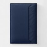 Must De Cartier 4 Credit Card Holder Navy Blue Perforated Calfskin