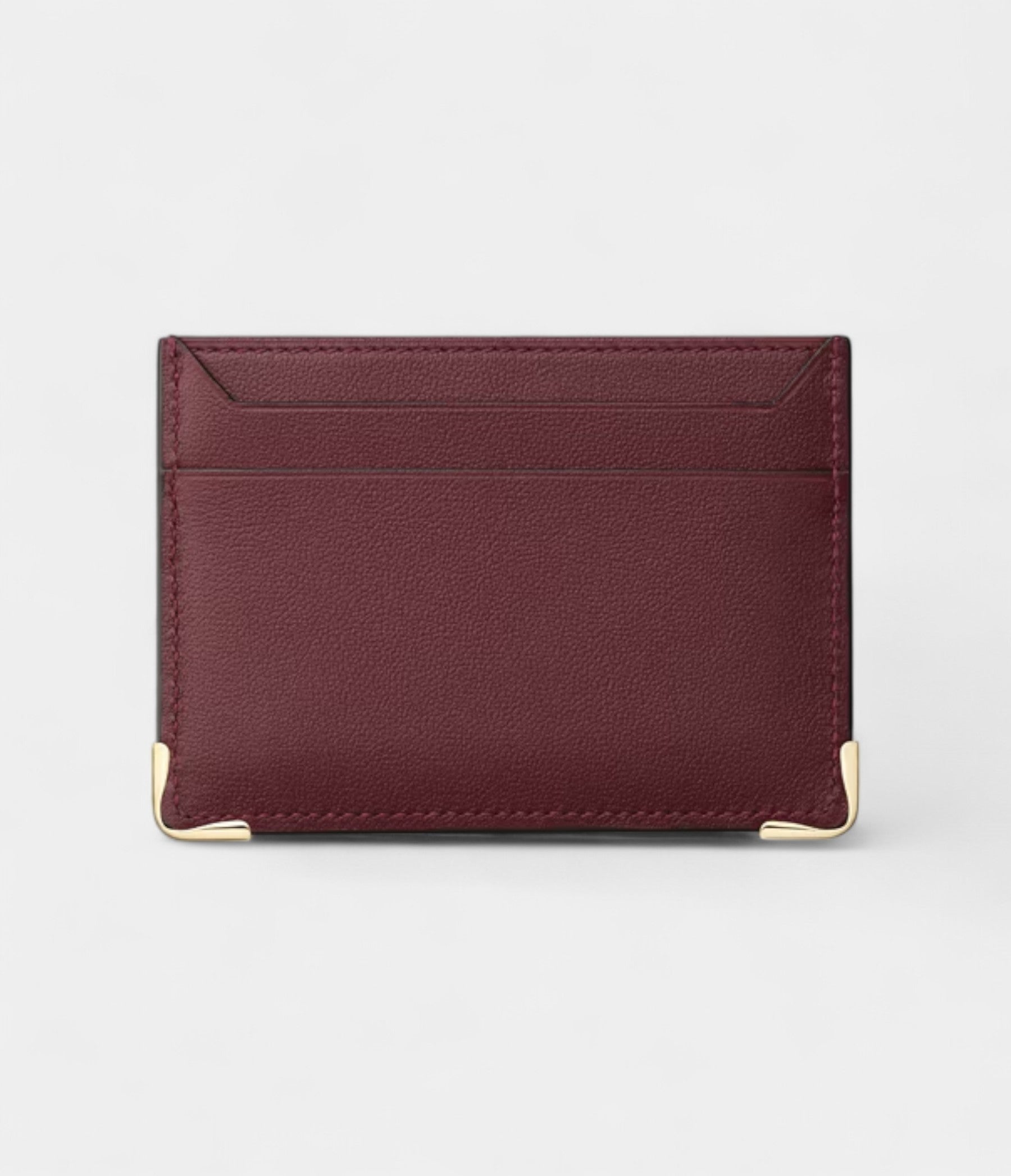 MustDeCartierDoubleCardHolderXLLogoPerforatedBurgundyCalfskin_2.jpg Must De Cartier Double Card Holder XL Logo Perforated Burgundy Calfskin