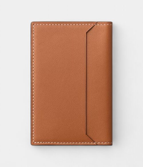 Must de Cartier 4-Credit Card Holder in Caramel Luxury Embossed Calfskin Heritage