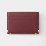 Must de Cartier Double Card Holder Signature Style in Burgundy Calfskin