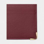 Must de Cartier Double Card Holder Signature Style in Burgundy Calfskin