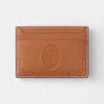 Must de Cartier Double Card Holder in Caramel Embossed Calfskin Refined Utility with Iconic Flair