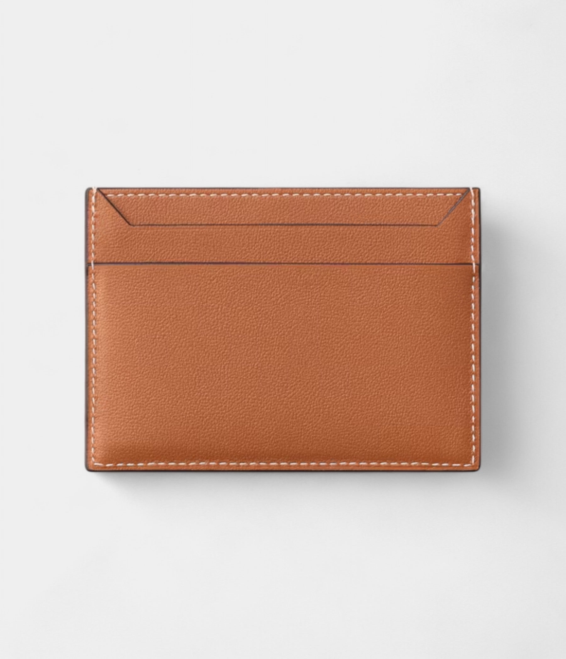 Must de Cartier Double Card Holder in Caramel Embossed Calfskin Refined Utility with Iconic Flair