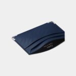 Must de Cartier Double Card Holder in Navy Blue Perforated Calfskin
