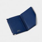 Must de Cartier Four Credit Card Holder in Deep Blue Calfskin