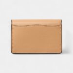 Panthère C De Cartier Business Card Holder With Zipper Camel Beige Calfskin