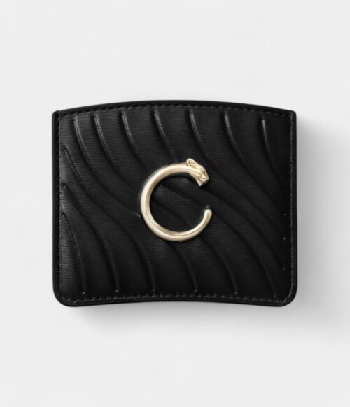 Panthère C de Cartier Simple Card Holder Black