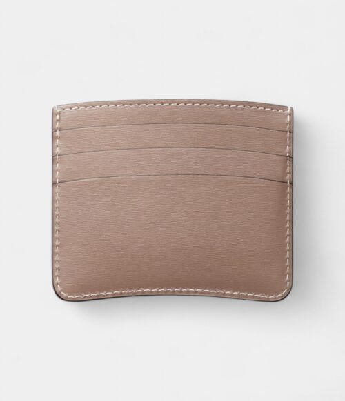 Panthère C de Cartier Simple Card Holder in Clay-Colored Calfskin