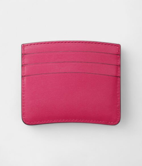 Panthère C de Cartier Simple Card Holder in Raspberry Calfskin