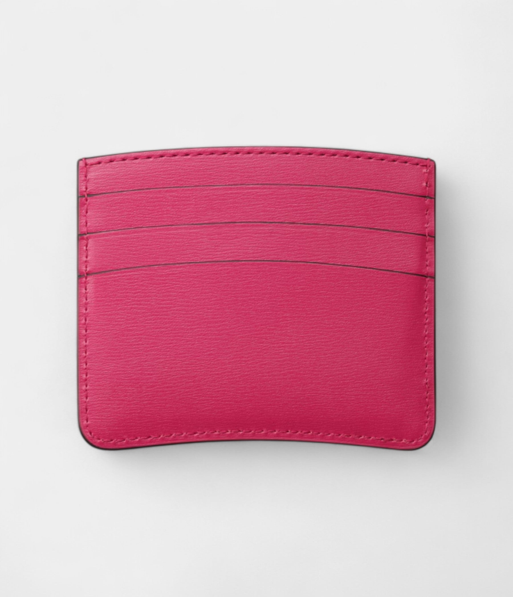 Panthère C de Cartier Simple Card Holder in Raspberry Calfskin