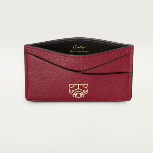 Panthère Graphique De Cartier Simple Card Holder Embodies Refined Elegance