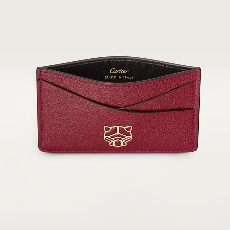 Panthère Graphique De Cartier Simple Card Holder Embodies Refined Elegance