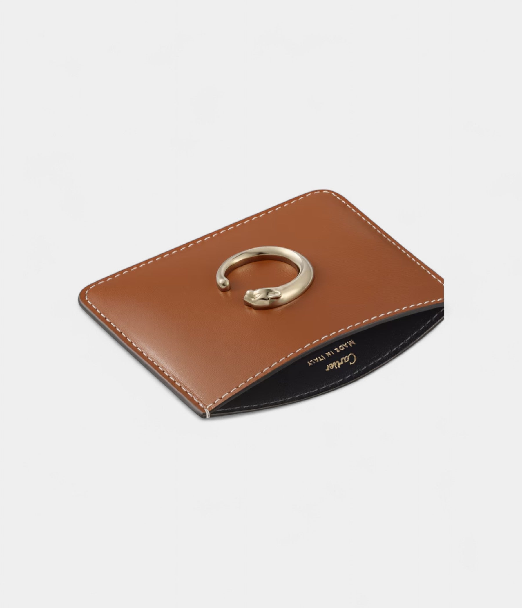 PantheredeCartierSimpleCardHolderinCaramelCalfskin_2.jpg Panthère de Cartier Simple Card Holder in Caramel Calfskin