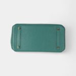 The Hermès Birkin 30 Green Leather Handbag is a timeless symbol of luxury