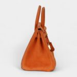 Vintage Hermès Birkin 25 Orange Doblis Gold Hardware