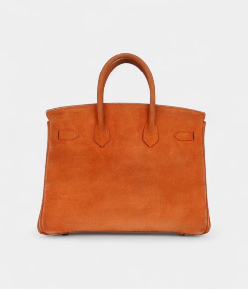 Vintage Hermès Birkin 25 Orange Doblis Gold Hardware