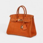 Vintage Hermès Birkin 25 Orange Doblis Gold Hardware
