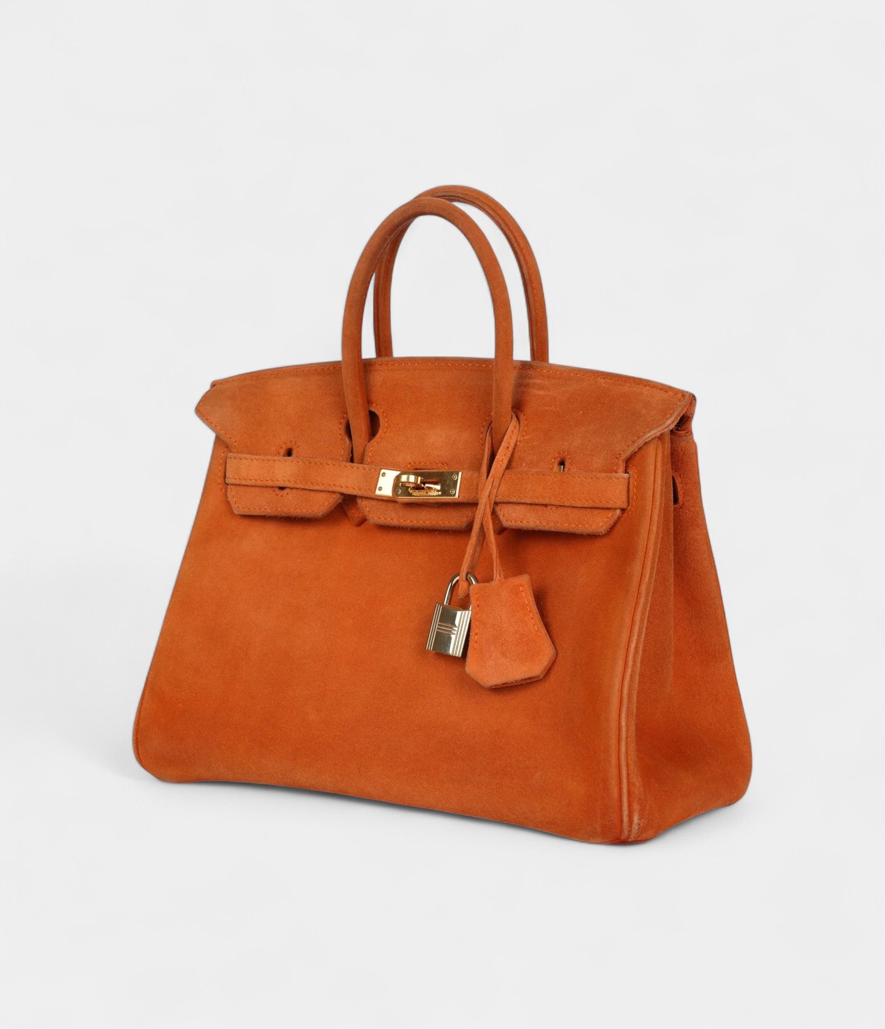 Vintage Hermès Birkin 25 Orange Doblis Gold Hardware