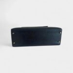 Vintage Hermès Kelly 32 Black Box Calfskin Palladium Hardware