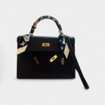 Vintage Hermès Kelly 32 Black Box Calfskin Palladium Hardware