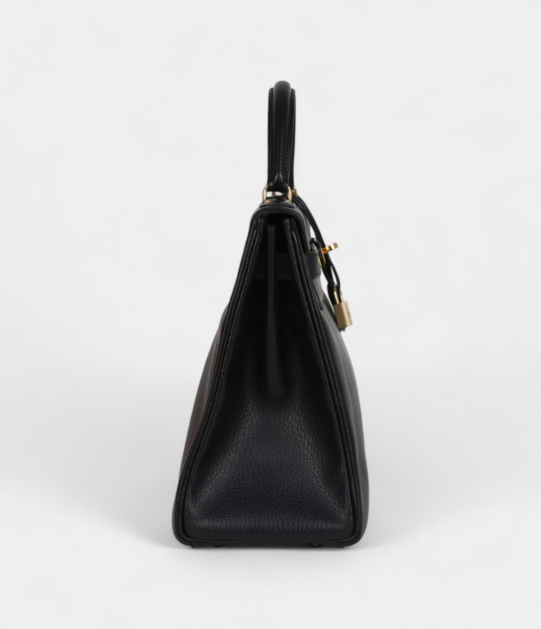 VintageHermesKelly32BlackToTheArdennesGoldHardware_4.jpg Vintage Hermes Kelly 30 Black To The Ardennes Gold Hardware