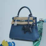 Hermès Kelly 25cm: Deep Blue Depths