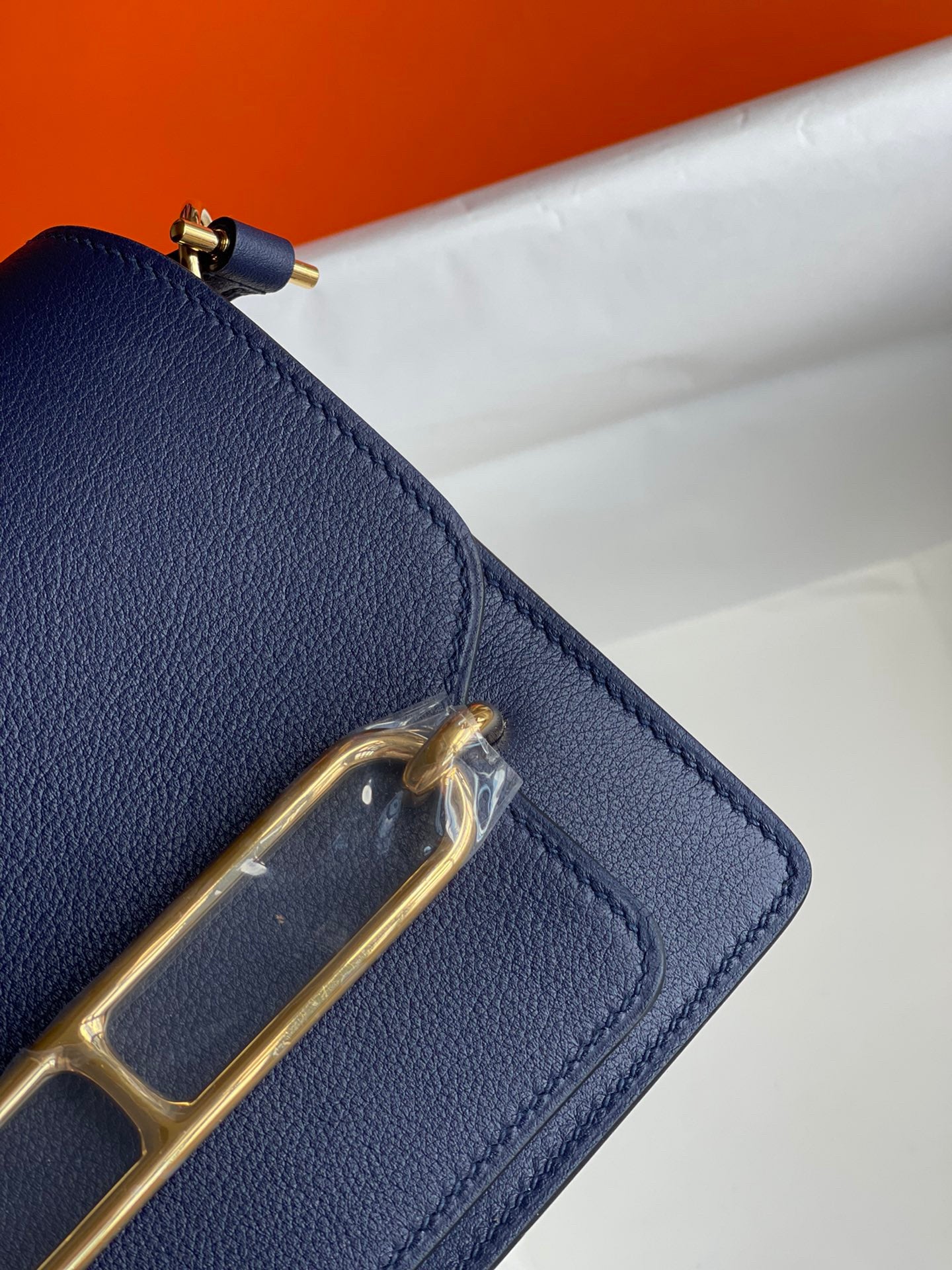 The Hermès Roulis 19cm blue